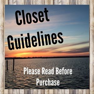 My Poshmark Guidelines 🎵🖤